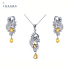 Golden Topaz Pendant Set