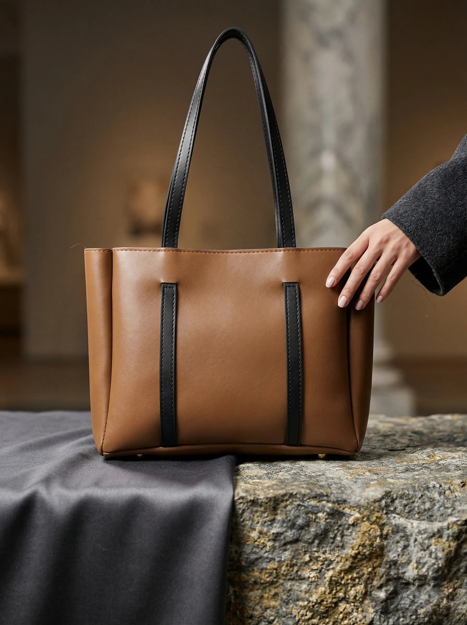 Iris Brown women's tote bag in brown by Bag X