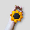 Crochet Sunflower Keychain
