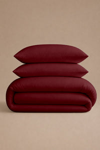 T200 Maroon Duvet Cover Set