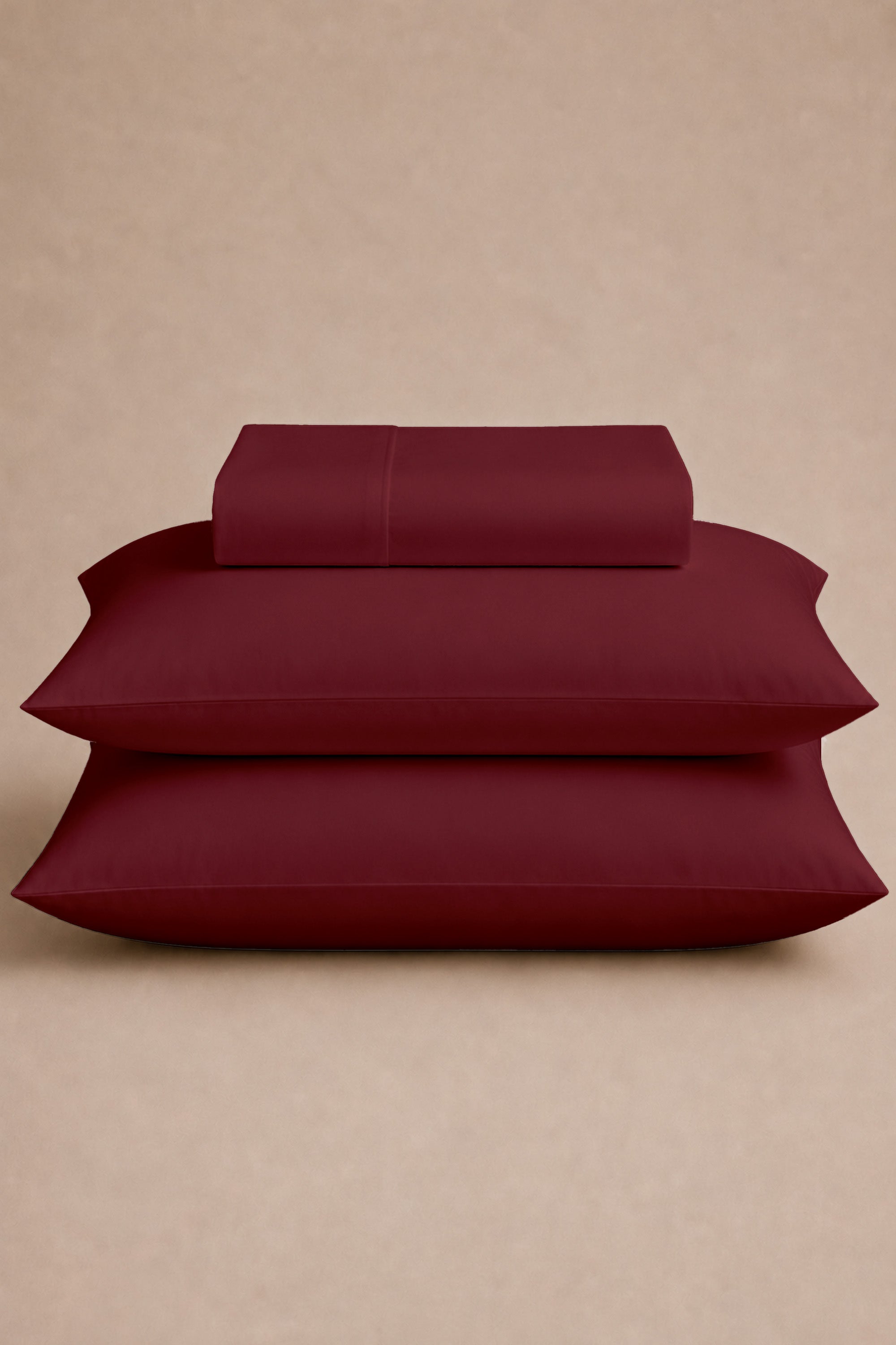T200 Maroon Bed Sheet Set