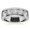 5Mm Round Channel Mens Moissanite Ring