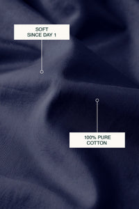 T300 Luxe Navy Bed Sheet Set – view 4