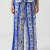 Printed Wide Leg  Trouser