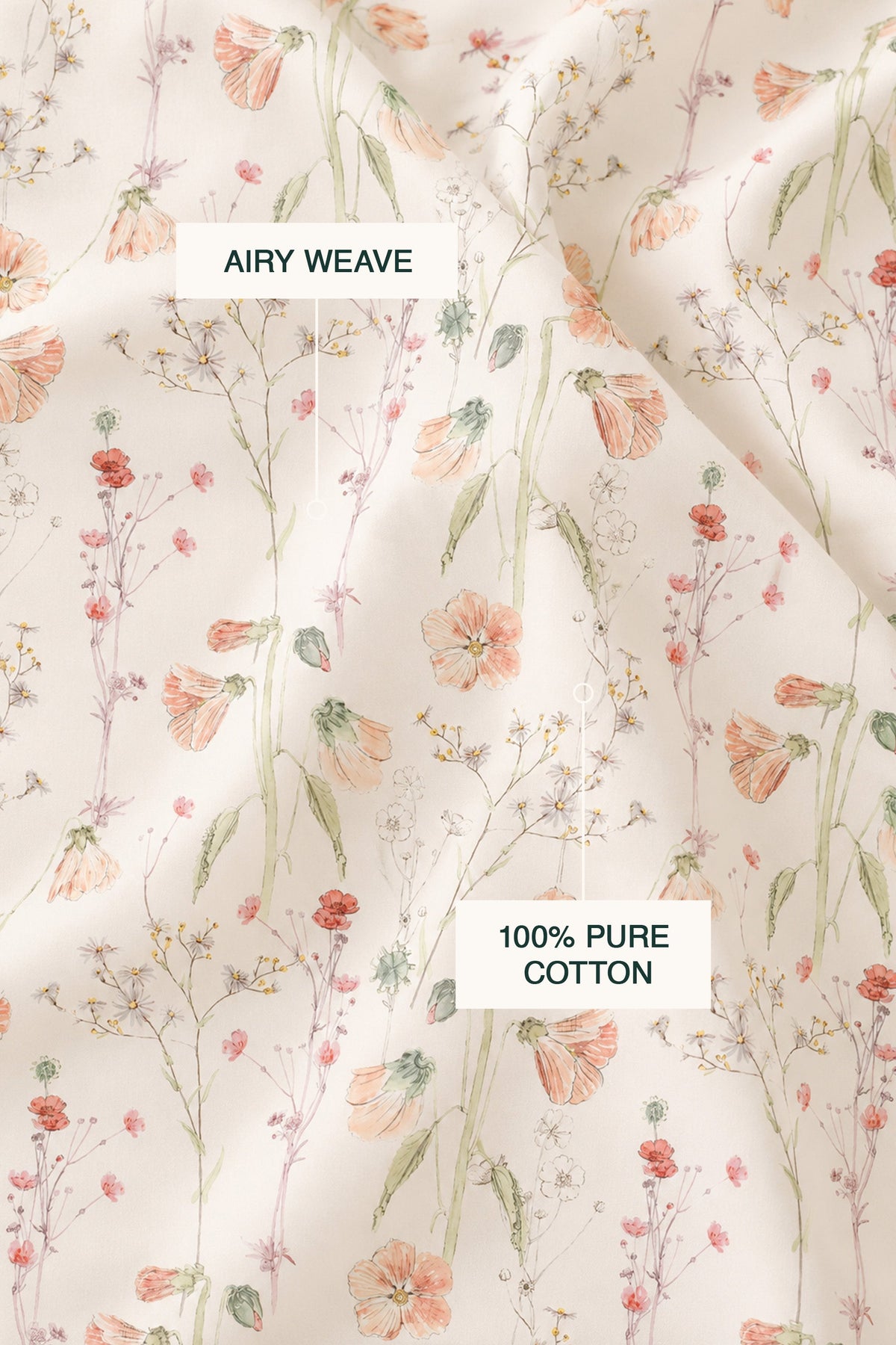 Oshibana Percale Cushion Cover – view 4