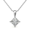 Princess Cut Moissanite Solitaire Pendant