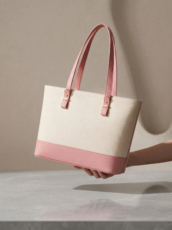 Grace White / Pink women's crossbody bag in white by Bag X