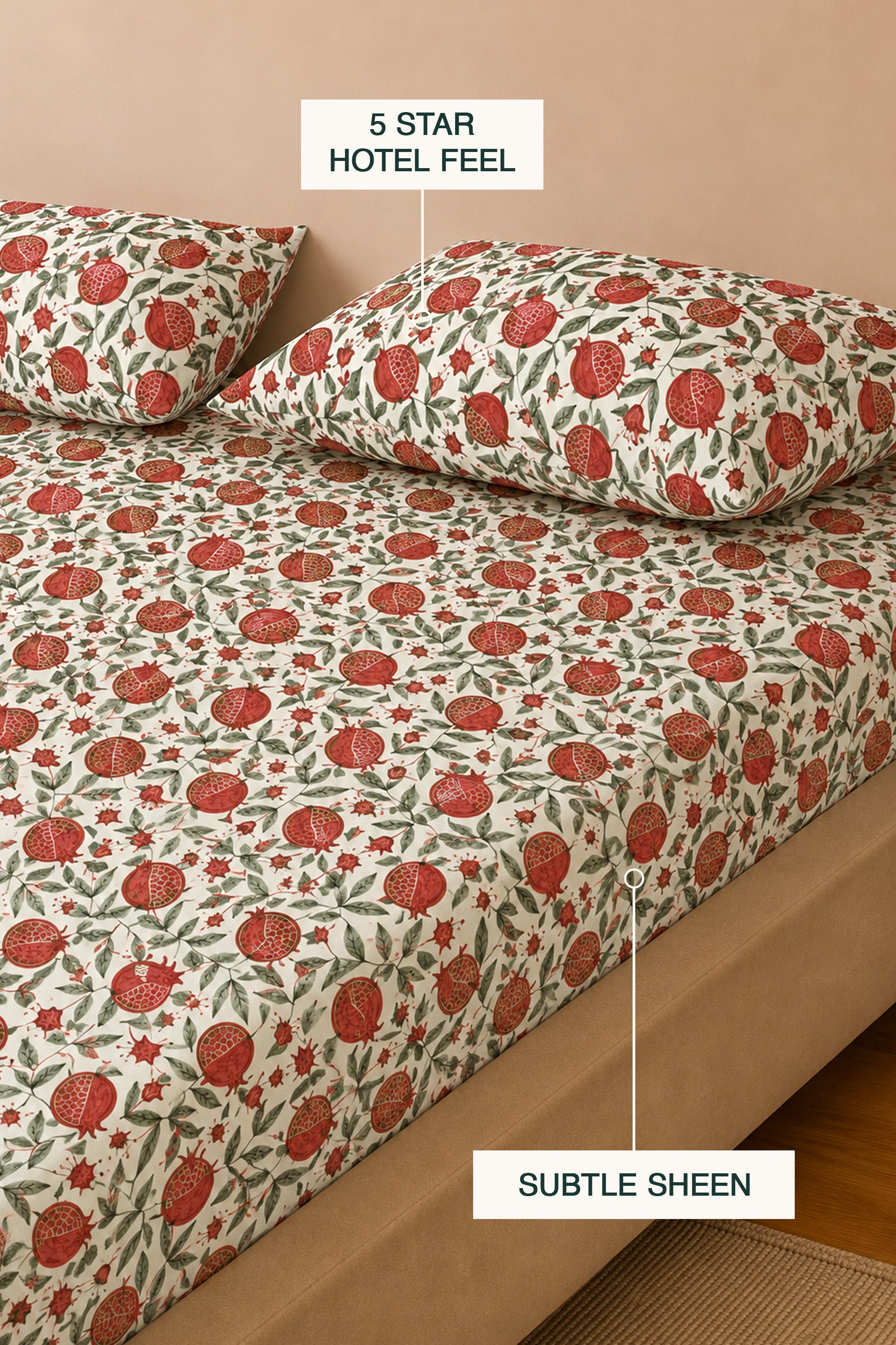 Pomme Noir Sateen Bed Sheet Set – view 6