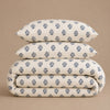 Pressed Indigo Percale Duvet Cover set