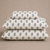 Pressed Indigo Percale Bed Sheet Set