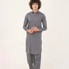Smoke Gray Dobby Kameez Shalwar
