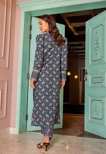 Safwa | Blue Horizon – 2PC Unstitched Suit (RBY06) - Mmall