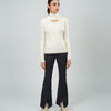 Ladies Turtleneck Ribbed Sweater