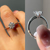 1 Ct Lab Grwon Diamond Ring