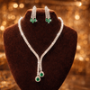 30.00 Ctw Moissanite Necklace Set.