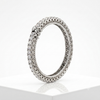 Certified Moissanite Diamond Bangle | Rhodium-Plated Silver 30-Pointer
