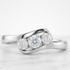 3 Stone Eternity Ring
