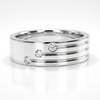 925 Silver Rhodium Plated Moissanite Ring
