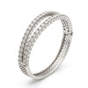 Brilliant 10-Pointer Moissanite Pave Bracelet | Sterling Silver & Rhodium
