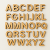 Wooden Alphabet, Number, Geometric Shape For Kids Educational [Mf-137]