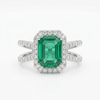 Lab Grwon Emrald Ring