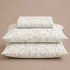 Sketchy Flowers Percale Bed Sheet Set