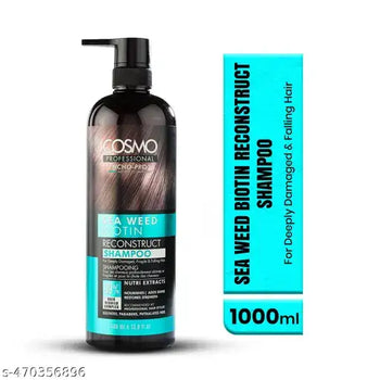 Cosmo Professional Sea Weed Biotin Reconstruct Shampoo 1000Ml - Mmall