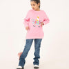 Girls Pink Fleece Sweatshirt
