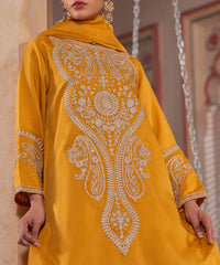 3PC - Embroidered Viscose Suit - Kross Kulture 